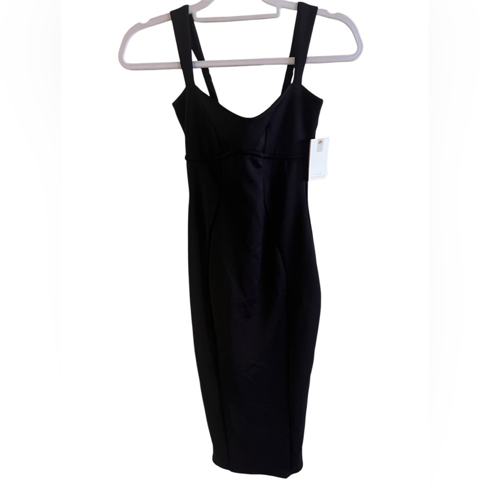 Good American Sculpting Sweetheart Midi Dress NWT X Small MSRP $149 - Picture 12 of 13
